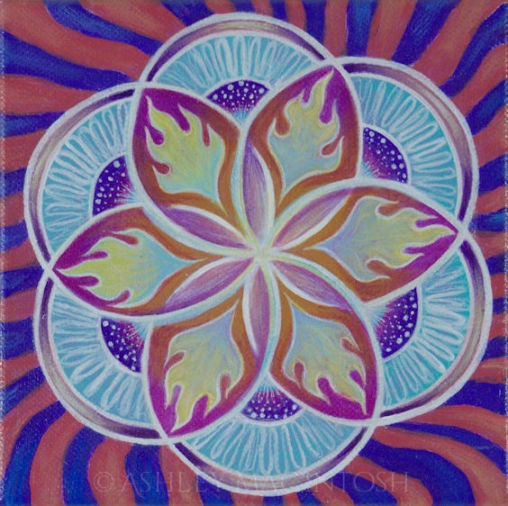 Circus Voyage -- 6 x 6, acrylic on canvas. 2019 (NFS)