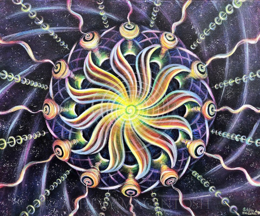 Transcendental Object -- 18 x 24, acrylic on canvas. 2020 (Sold)